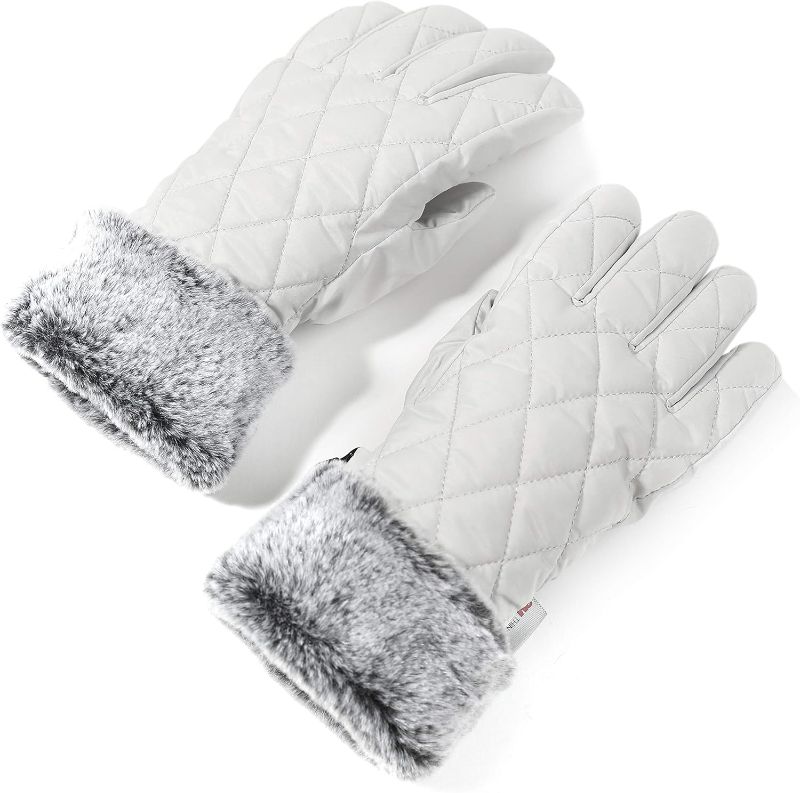 Photo 1 of accsa Women Winter Ski Glove Waterproof 3M Thinsulate Warm Windproof, Medium
