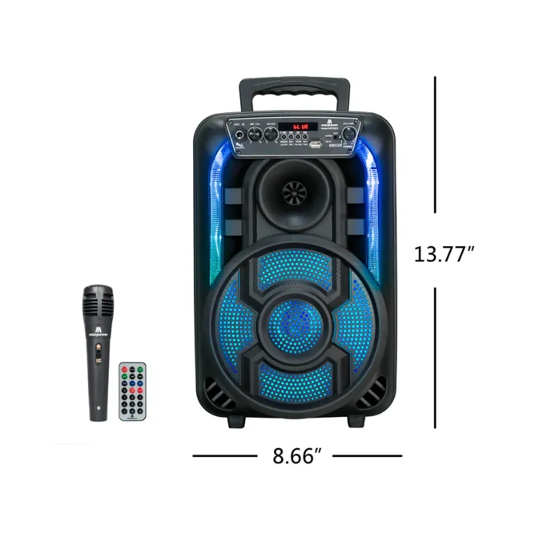 Photo 1 of MPD823-GLOW 8 Single 8” Karaoke Speaker with Mic & Remote
