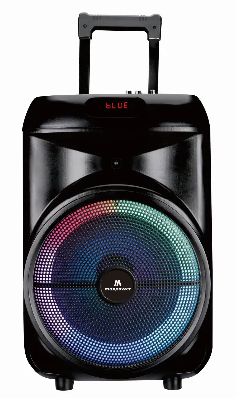 Photo 1 of Max Power MPD892-RUMBLE 12 karaoke Bluetooth speaker portable wired mic trolley speaker 12" Woofer
