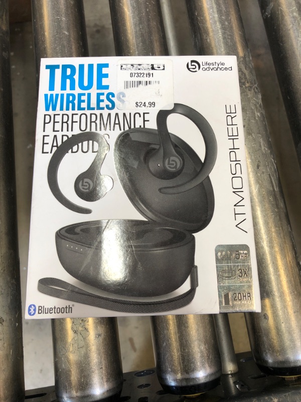 Photo 3 of Lifestyle Advanced Atmosphere True Wireless Performance Bluetooth Earbuds
