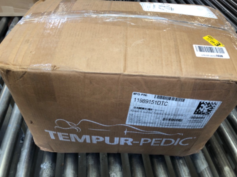 Photo 3 of Tempur-Pedic TEMPUR-Adapt + Cooling 3-Inch Queen Mattress Topper Medium Luxury Premium Foam, Washable Cover, Medium Cooling Topper,White Queen Adapt + Cooling