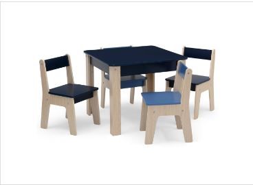 Photo 1 of GapKids by Delta Children Table and Chair Set - Greenguard Gold Certified - Navy - 5pc
