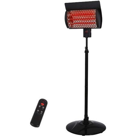 Photo 1 of Warm Living Electric 1500W Outdoor Patio Garage Heater - Black
