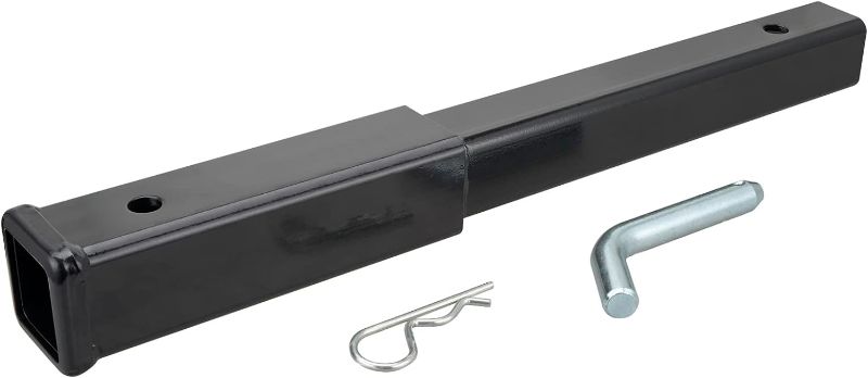 Photo 1 of 18" Trailer ch Extension 18" Trailer Hitch Extender 18"-inchTrailer Hitch Extension for 2-inch Receivers with 5/8" Trailer Hitch Pin and Clip