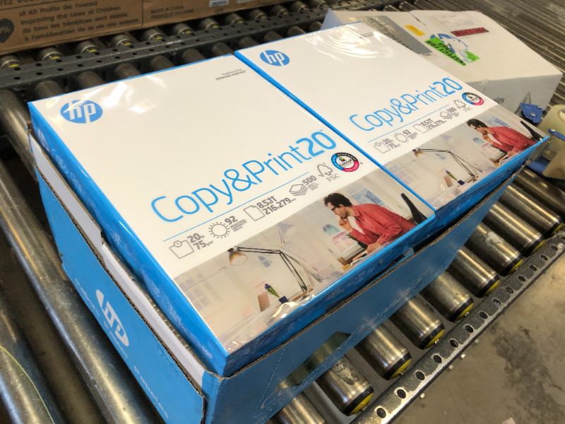 Photo 1 of HP Printer Paper | 8.5 x 11 Paper | Copy &Print 20 lb | 5 Ream Case - 2500 Sheets| 92 Bright Made in USA - FSC Certified| 200350C
