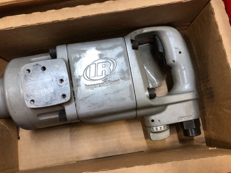 Photo 2 of Ingersoll Rand 285B-6 1 Pneumatic Impact Wrench - Heavy Duty Torque Output, 6 Inch Extended Anvil, 1 Inch, 2 Handles, High Precision, Accessibility, Control, Gray
