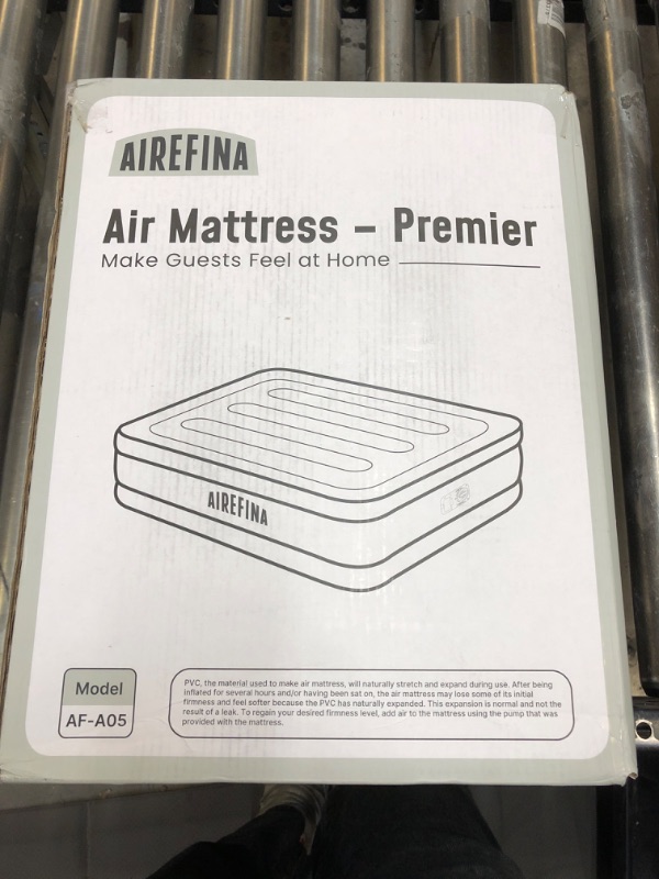 Photo 3 of Airefina Upgraded 18" Full Size Air Mattress, Double Airbed with Built in Pump, Blow up Mattress 3 Mins Self-Inflation/Deflation, Stable & Durable Type-0 Technology Bed for Home & Camping, 75x54x18in