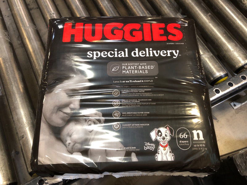 Photo 2 of Huggies Special Delivery Hypoallergenic Baby Diapers, Size Newborn (up to 10 lbs.), 66 Count
