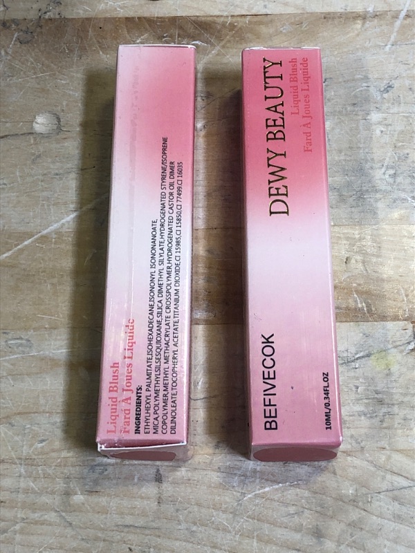 Photo 2 of ++PACK OF 2++ LSxia Liquid Blush Makeup Wand, Cream Liquid Blush with Cushion Applicator For Cheeks Tint, Natural-looking, Glow Dewy Finish, Weightless Blendable Liquid Blush Stick | #104 CHEERY-Dark Rose