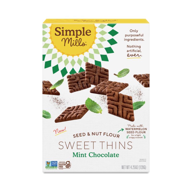 Photo 1 of ++PACK OF 5+++ Simple Mills - Sweet Thins Chocolate Mint - Case of 6-4.25 OZ
