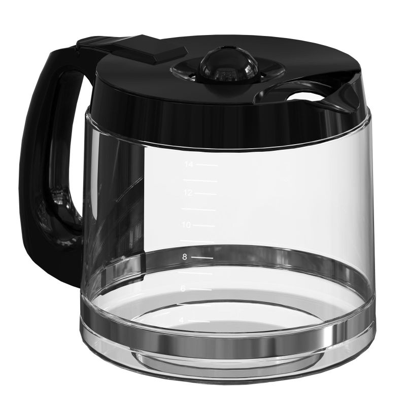 Photo 1 of 14-Cup Coffee Maker Carafe Replacement Compatible with Cuisinart Coffee Maker DCC-2200RC. DCC-2200, DCC-2600, DCC-2800, DCC-3200, and DCC-3200P1