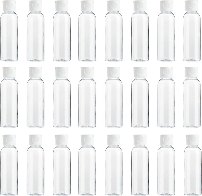 Photo 1 of 2 OZ CLEAR PLASTIC BOTTLES 25 PCS