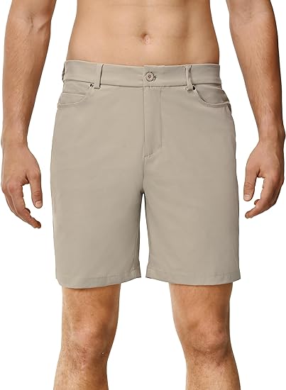 Photo 1 of SIZE 34 Mens Golf Shorts -7" Stretch Dry Fit Casual Dress Lightweight Athletic Shorts with Pockets for Camping Fishing Hiking
