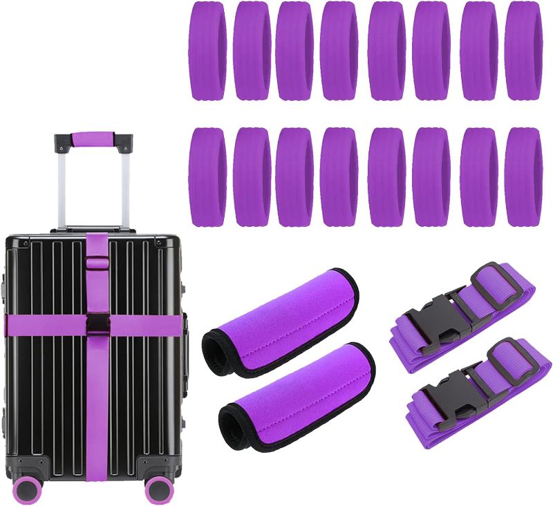 Photo 1 of ++USE STOCK PHOTO AS REFERENCE++ 20 PCS LUGGAGE WHEEL ACCESSORIES (PURPLE)