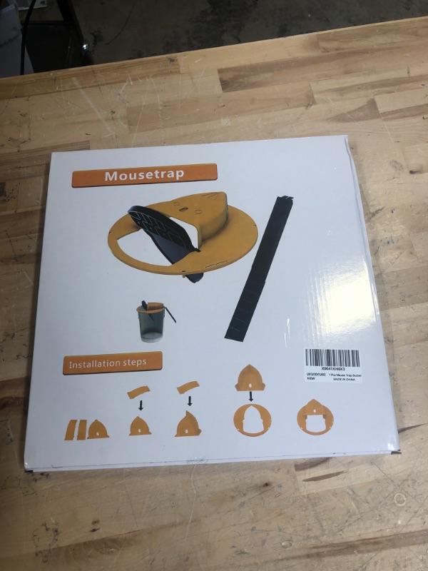 Photo 1 of Mouse Trap Bucket, Turnover and Slide Bucket Lid Mouse Trap, for Indoor Outdoor, Compatible 5 Gallon Bucket, Mouse Trap Compatible, Humane or Lethal Bucket (Without Barrel) (1 PCS)
