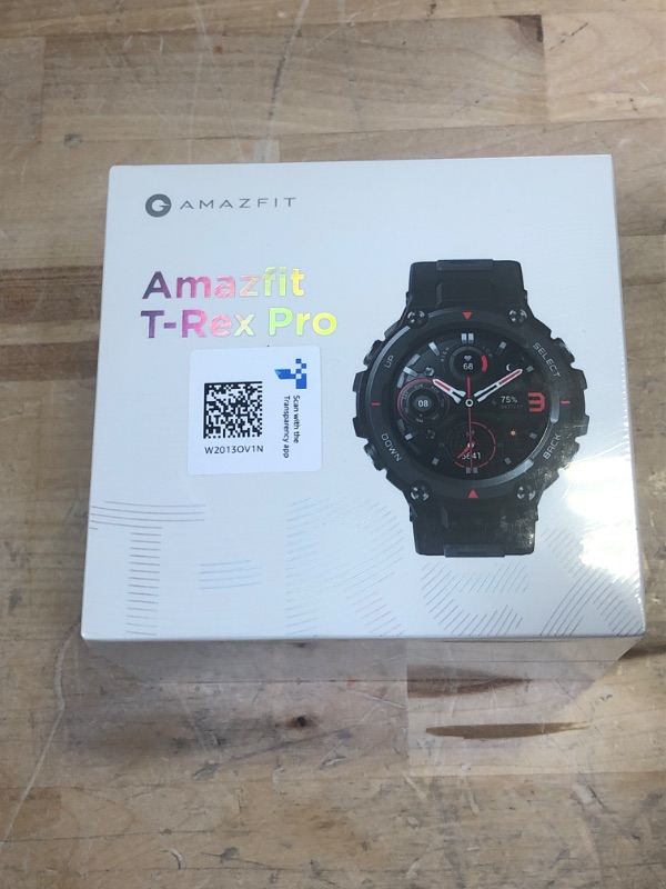 Photo 3 of FACTORY SEALED ++++  Amazfit T-Rex Pro Smart Watch for Men Rugged Outdoor GPS Fitness Watch, 15 Military Standard Certified, 100+ Sports Modes, 10 ATM Water-Resistant, 18 Day Battery Life, Blood Oxygen Monitor, Black
