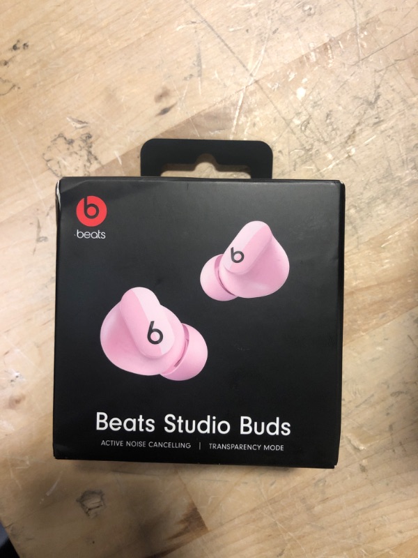 Photo 2 of Beats Studio Buds - True Wireless Noise Cancelling Earbuds - Compatible with Apple & Android, Built-in Microphone, IPX4 Rating, Sweat Resistant Earphones, Class 1 Bluetooth Headphones - Sunset Pink
