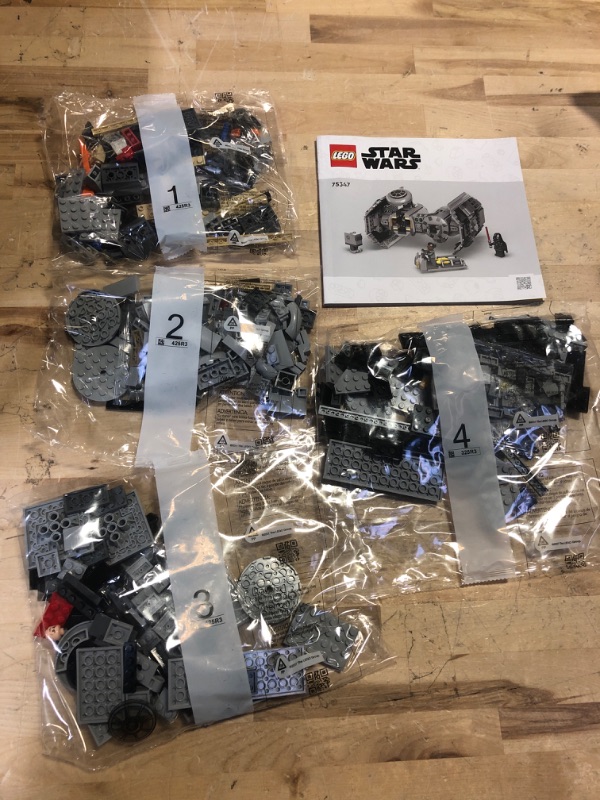 Photo 2 of LEGO Star Wars TIE Bomber 75347, Model Building Kit, Starfighter with Gonk Droid Figure & Darth Vader Minifigure with a Lightsaber, Collectable Gift Idea