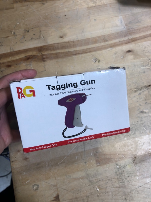 Photo 2 of PAG Standard Tagging Gun Price Tag Attacher Gun for Clothing with 5 Needles and 2000 2" Barbs Fasteners, Purple