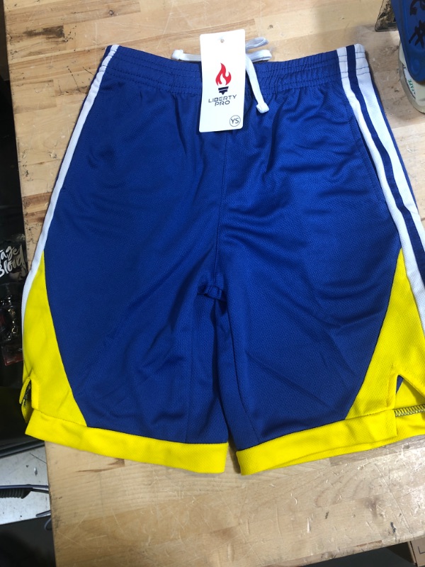 Photo 1 of BOYS YOUTH SMALL SHORTS BLUE YELLOW