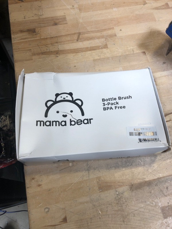 Photo 2 of Amazon Brand - Mama Bear Bottle Brush (Pack of 3)
