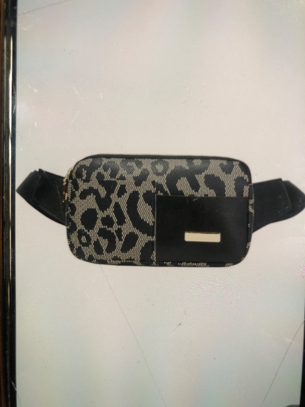 Photo 1 of BELT BAG CROSSBODY FANNY PACK LEOPARD BLACK 