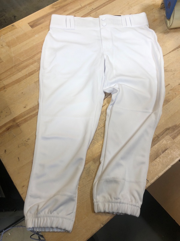 Photo 2 of CHAMPRO Women's Traditional Low-Rise Polyester Softball Pant White Small