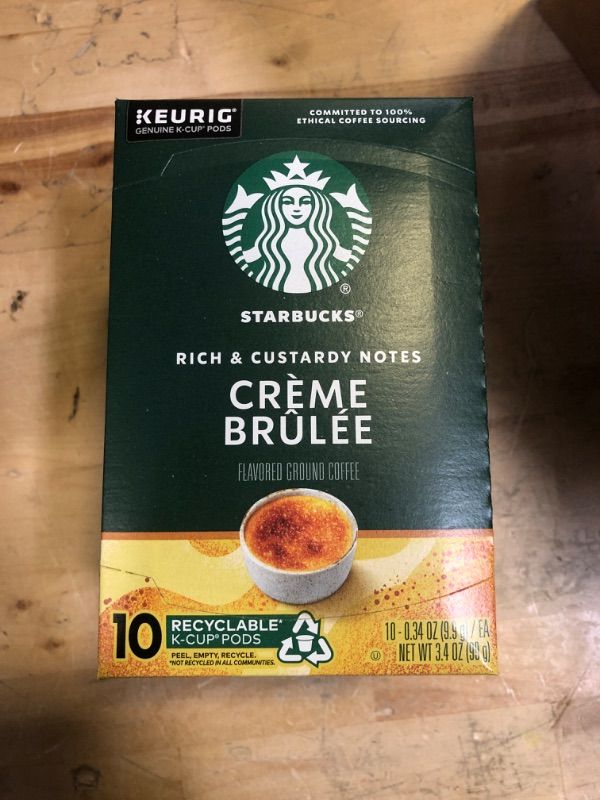 Photo 1 of Starbucks® Crème Brulée Flavored Coffee K-Cup Pods 10 Ct Box
EXP APR 30 2024