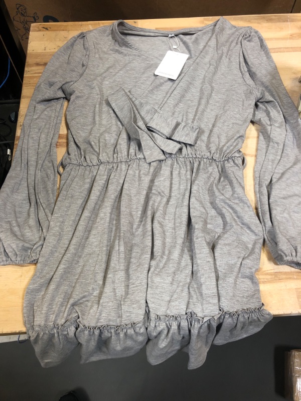 Photo 1 of GREY LONG SLEEVE DRESS XL