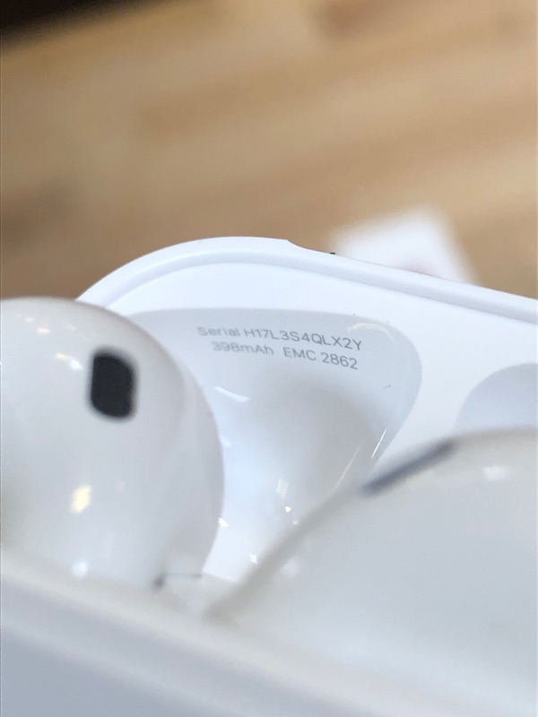 Photo 3 of Apple AirPods (2nd Generation) MV7N2AM/a with Charging Case - Stereo - Wireless - Bluetooth - Earbud - Binaural - in-ear
