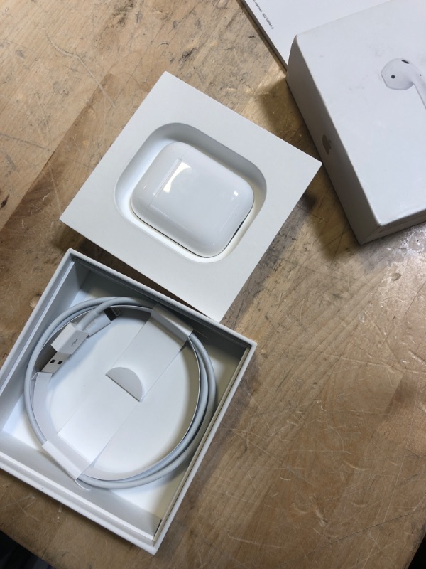Photo 4 of Apple AirPods (2nd Generation) MV7N2AM/a with Charging Case - Stereo - Wireless - Bluetooth - Earbud - Binaural - in-ear
