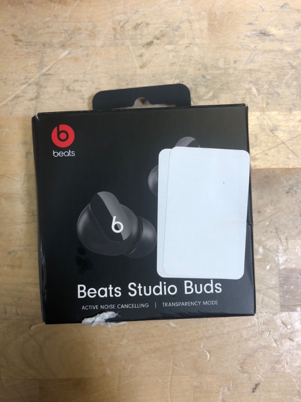 Photo 2 of Beats Studio Buds - True Wireless Noise Cancelling Earbuds - Compatible with Apple & Android, Built-in Microphone, IPX4 Rating, Sweat Resistant Earphones, Class 1 Bluetooth Headphones - Black Black Studio Buds