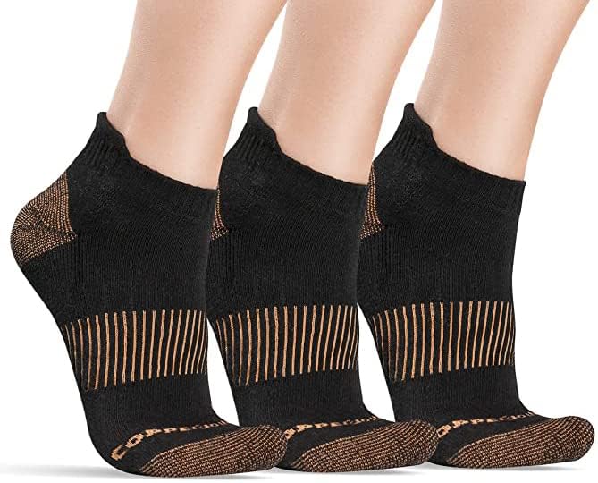 Photo 1 of CopperJoint Copper Compression Socks Men & Women - Arch Support Socks - Moisture Wicking Ankle Compression Socks
