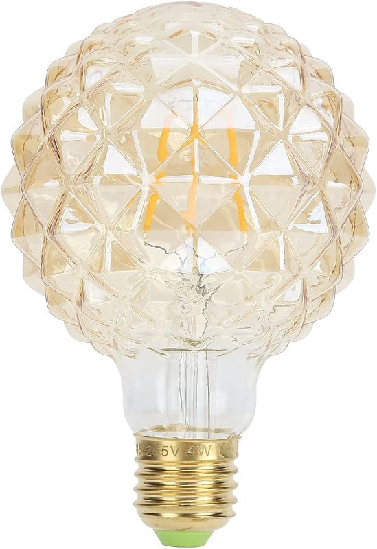 Photo 1 of Walfront G95 Vintage LED Bulb 4W Pineapple?Shape LED Filament Bulb E27 Base for Restaurant Bar Coffee Shop Warm Light 220V(Gold), Bulb
