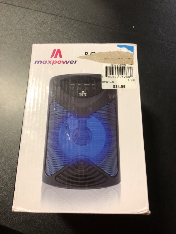 Photo 2 of MPD41L BOOM-M3 4? Portable Speaker Built in Bluetooth
