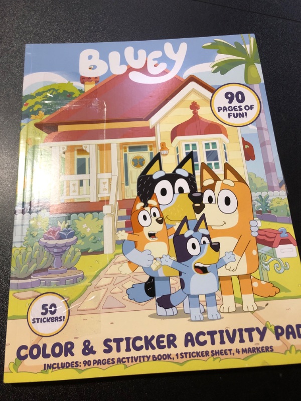 Photo 2 of Bluey Coloring & Activity & Sticker Book, Great for at-Home Kids Activities, Perfect Road Trip & Travel Activity Kit, Screen-Free Fun Coloring Book for Ages 3, 4, 5, 6