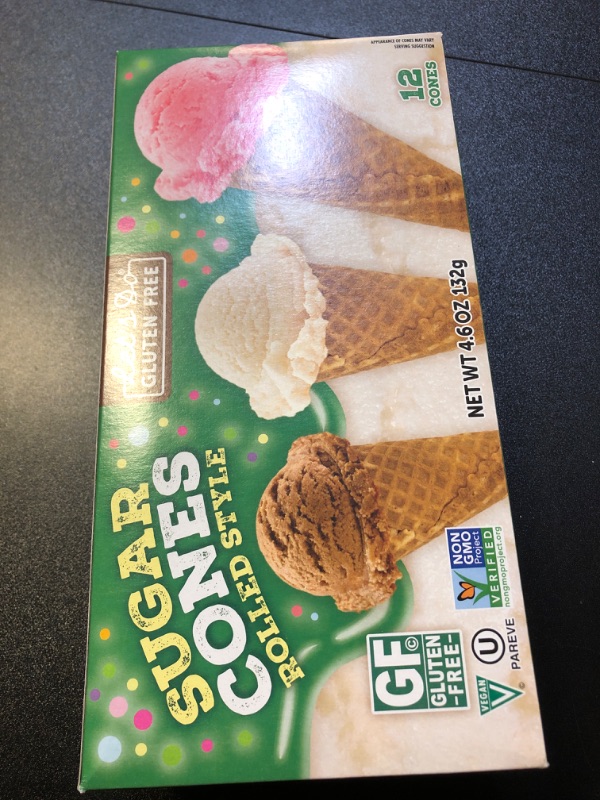 Photo 2 of Exp 11/24 Let's Do…Gluten Free Sugar Cones Rolled Style (Pack of 2) 4.6 Ounce (Pack of 2)