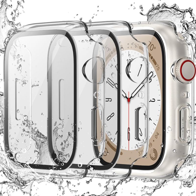 Photo 1 of [3 Pack] Goton Waterproof Case for Apple Watch Screen Protector 41mm Compatible for Apple Watch 
