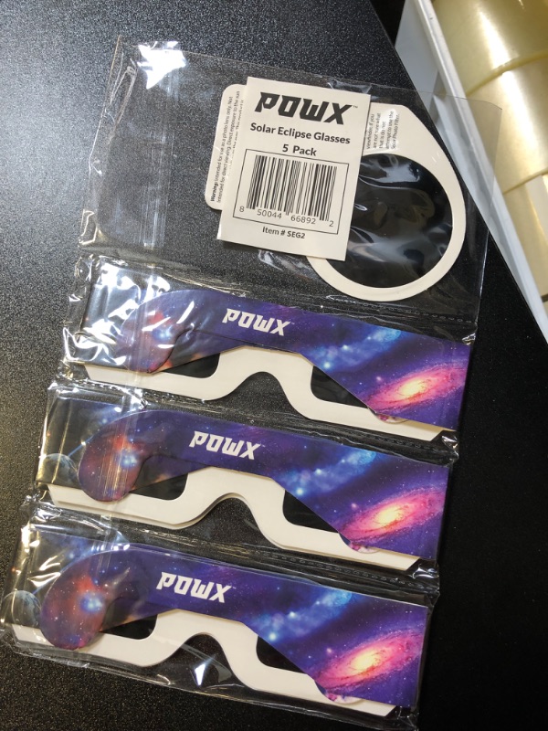 Photo 2 of Certified Solar Eclipse Viewing Glasses, Bonus Smartphone Photo Filter 