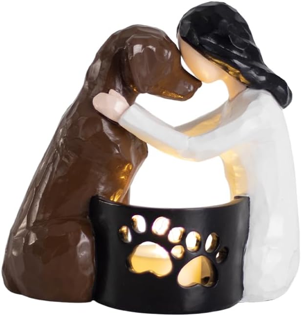Photo 1 of Pet Dog Memorial Gifts for Loss of Dog Bereavement Gifts Pet Loss Gifts Sympathy Gifts with LED Candle
 