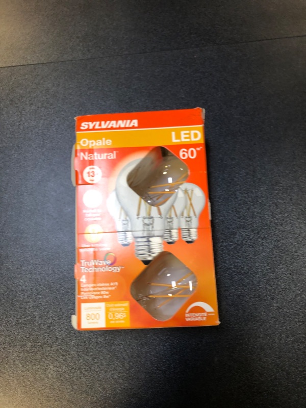 Photo 2 of 40687 - LED8A19DIMCL92713YTLRP4 16/CS 4/SKU Victorian Style Antique Filament LED Light Bulb4