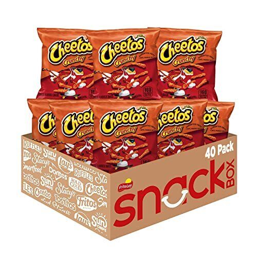 Photo 1 of Cheetos Crunchy Cheese Flavored Snacks 1 Ounce Pack of 40. June 2024
