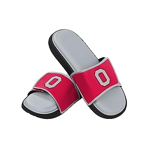 Photo 1 of FOCO NCAA Ohio State Buckeyes Mens Deluxe Foam Sport Shower Slide Flip Flop SandalsDeluxe Foam Sport Shower Slide Flip Flop Sandals, XL
