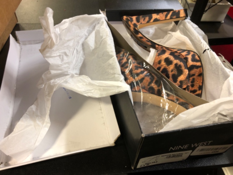 Photo 2 of NINE WEST Women's Wilia Heeled Sandal 5.5 Leopard 101