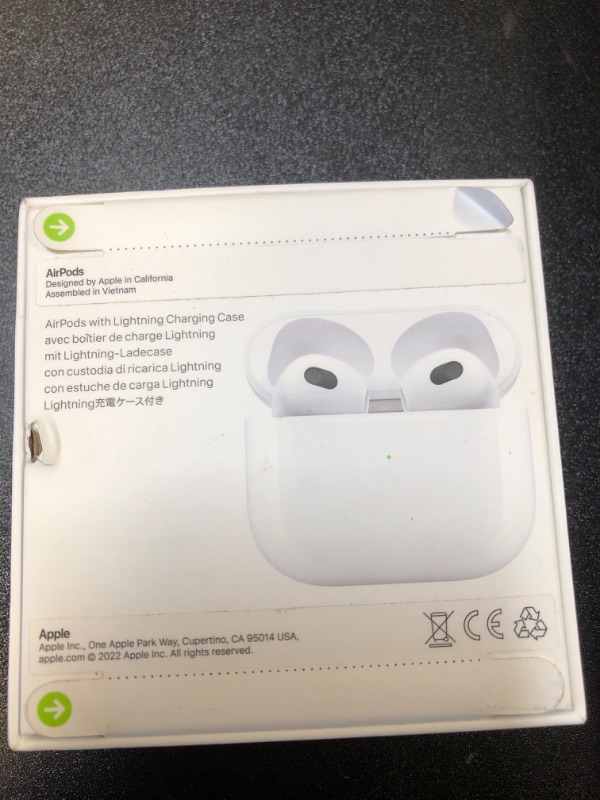 Photo 2 of Apple AirPods with Lightning Charging Case (3rd Generation)