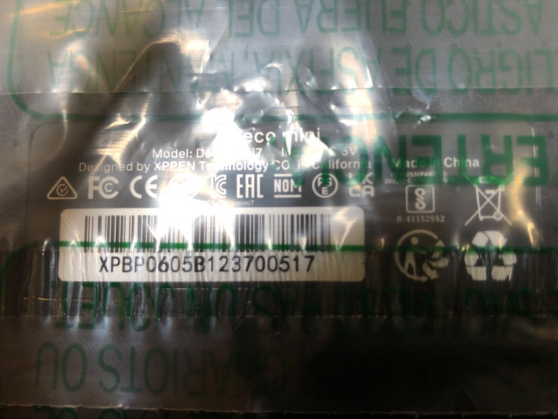 Photo 1 of XPPen Deco Mini 7 Drawing Tablet with Pen - Support Tilt Function, Battery-Free Passive Stylus