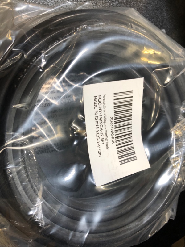 Photo 2 of Pneumatic Air Line Hose 3/8" OD Nylon Tube, 32.8ft/10 Meter Length for Air Brake System and Fluid Transfer - Reliable, Durable and Easy to Install Black Black-Nylon 1/4”OD 32.8FT