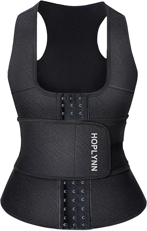 Photo 1 of Neoprene Sauna Sweat Waist Trainer Corset Trimmer Vest for Women Tummy Control, Waist Cincher Body Shaper SIZE 4XL
