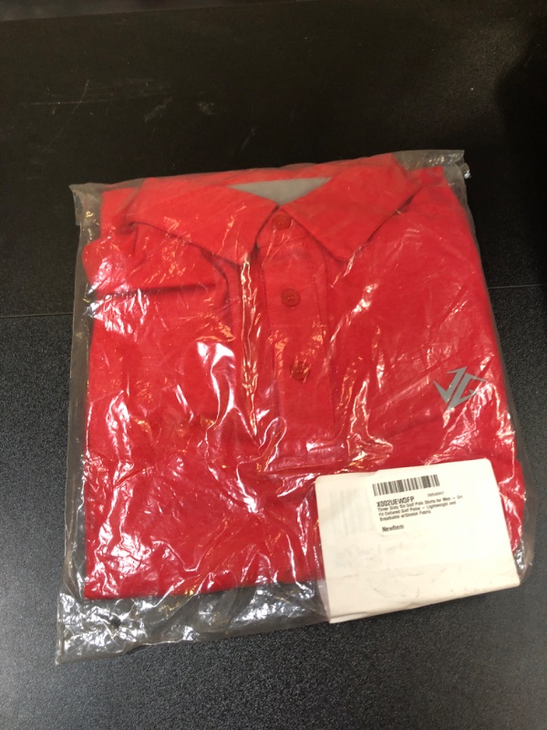 Photo 1 of MENS POLO SHIRT
SIZE MEDIUM RED  