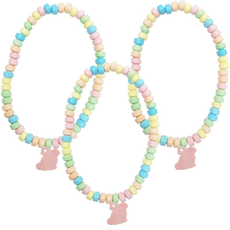 Photo 1 of  Easter Egg Candy Necklace, Multicolor Fruit-Flavored Chewables for Party Favors (12-Pack)
EXP 12/19/2024